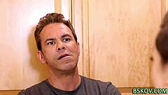 Brunette Babe Lily Labeau Fingers Her Pussy Before Receiving Oral Sex.