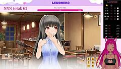 vtuber lewdneko plays love cubed part 2 with hentai and big tits