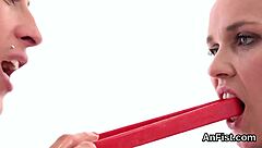 Kinky Lesbians Fist Wet Holes Deeply