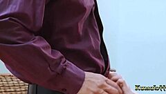 Kumalott, naughty hot blonde slut, gets fucked hard with facial.