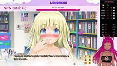 vtuber lewdneko plays love cubed part 2 with hentai and big tits