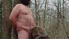 Dominating My Slave Whore in Forest with Brutal Femdom Control