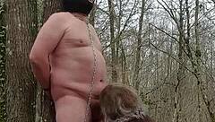 Dominating My Slave Whore in Forest with Brutal Femdom Control