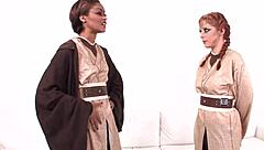 Skin Diamond's Lesbian Sex with Small Tits and Pussy Oral