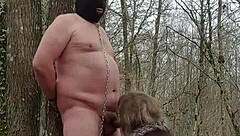 Dominating My Slave Whore in Forest with Brutal Femdom Control