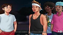 In Summertime Saga, Teacher Discovers Teen's Cock Size Anomaly In Hentai Anime Style Episode.