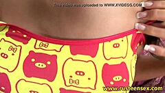 Teen Teases With Her Perfect Shaved Body