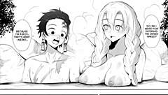 Mitsuri and Tanjiro in hentai doggystyle action!