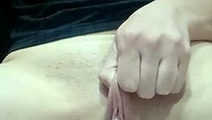 Feeling Intense Pleasure While Fingering Shaved Pussy