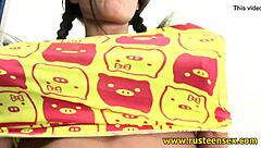 Teen Teases With Her Perfect Shaved Body