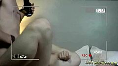 Gay twinks enjoy bareback creampie in live show