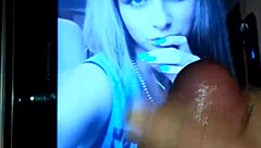 Jerking beautiful girl in cute scene