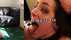 english subslut punished and facialized by rough dom