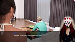 Kate 12 in Cosplay Costume Shows Legs and Upskirt During Sex Game