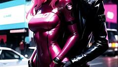 Cyberpunk Anime Girls in Latex Suits January Compilation