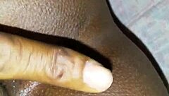 vacation turns naughty with solo fingering on bed