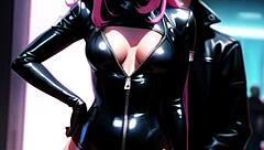 Cyberpunk Anime Girls in Latex Suits January Compilation