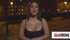 A horny Venezuelan with a big ass gets interviewed and agrees to have sex