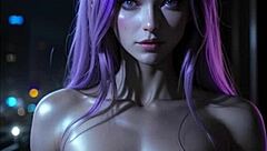 these gorgeous draenei girls are having sex over cityscape in compilation