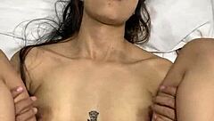 does this hardcore fuck end with creampie in my pretty shaved pussy? tease me with monster cock