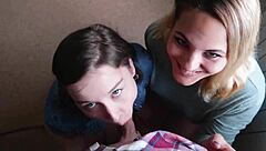 Threesome With Neighbors In The Shared Kitchen In The Hostel