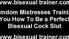 You explore bisexual desires with toys and femdom