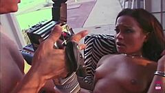 i'm this brunette hottie, playing with my butt plug and getting creampied