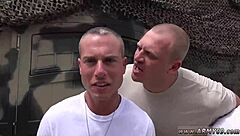 Young gay Israeli soldiers having sex on the beach in first gay anal movie