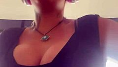 Blonde With Big Tits Runs in Gym, Breasts Bounce Out, Gets Wet!