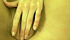 worshipped brunette lady gets fingered close up