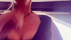 Blonde With Big Tits Runs in Gym, Breasts Bounce Out, Gets Wet!