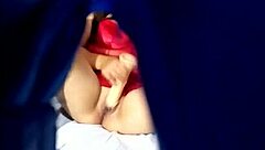 Amateur Role Plays with Mom's Lingerie and Wet Pussy Play