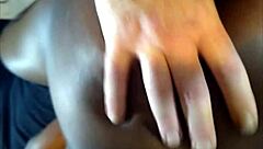 Ebony mom gets her hairless pussy pounded in various positions