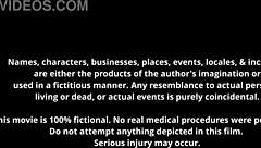 freshman destiny 18+ gets intense hitachi wand orgasms from nurses