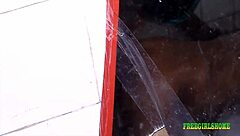 giving her the best style ever in my bathroom