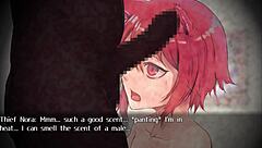 in dragon slayer part 1, the character masturbates with a monster.