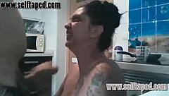 Steamy kitchen sex with a horny couple