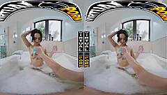 bathing with kiana kumani in vr