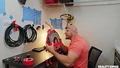 blonde angel aurora takes jimmy michaels dick down throat, rides in pov