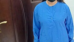 Desi Girl Sobia Nasir Changes Uniform