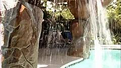 Blowjob and anal on the beach and pool