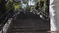 Classy european lesbians in stockings and heels enjoy fingering each other during masturbation