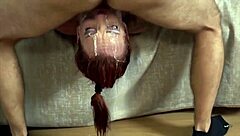 Deep Slut Pukes on Cock During Face Fucking