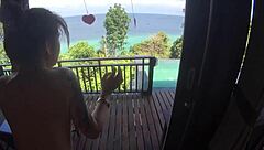 feeling adventurous while traveling, fucking this sexy ass with anal doggystyle blowjob and cumshot