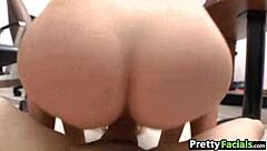 cute girl tanya letyte gets facial video