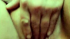 Amateur uses 9 inch dildo for anal play