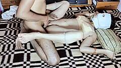 fucked the neighbors beautiful virgin stepsister by making a bitch in her own house