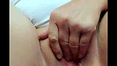 Amateur uses 9 inch dildo for anal play