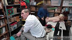 The petite teen strips in her police uniform after attempted theft