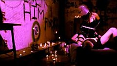 lesbian threesome using strap-ons for intimate play